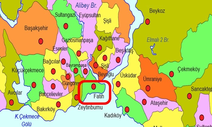 Fatih istanbul HARİTASI