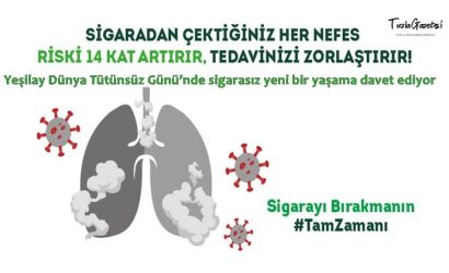 Yeşilay Dünya Tütünsüz Günü’nde sigarasız yeni bir yaşama davet ediyor