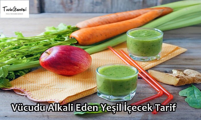 Vücudu Alkali Eden Yeşil İçecek Tarif