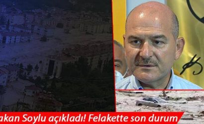 Bakan Soylu Yaşanan sel felaketine ilişkin açıklamalarda bulundu